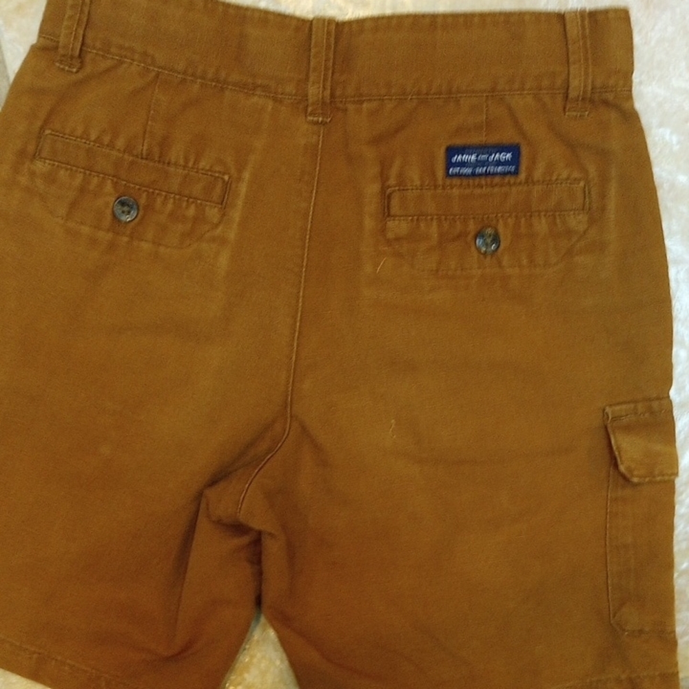 Janie and Jack Boys Tan Cargo Shorts - Picture 3 of 6